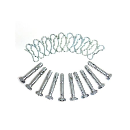 Aftermarket Set of 10 Shear Pins and Cotter Pin Set of 10 Fits Several Makes and Models STW60-0137